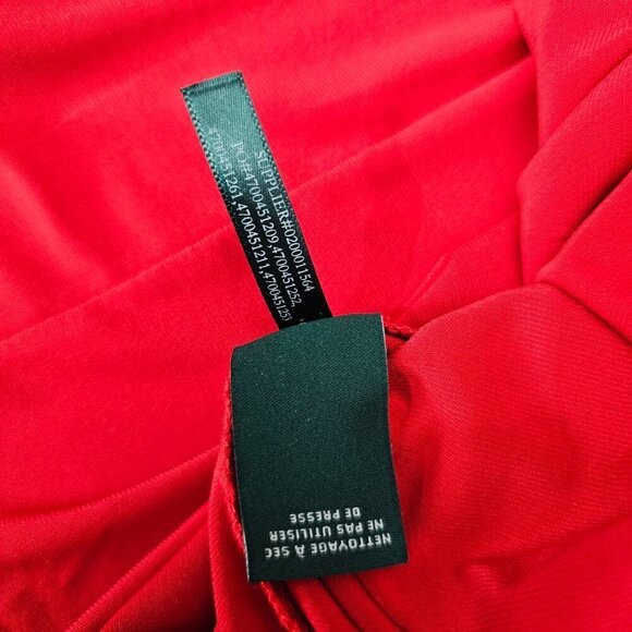 Ralph Lauren Brandie Cowl Neck Red Dress - Picture 11 of 11